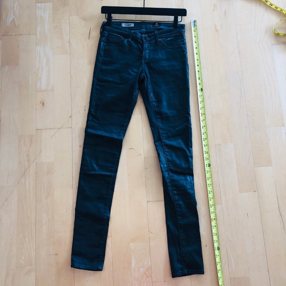 Adriano Goldschmied Faux Leather Super Skinny Jean - Picture 11 of 12